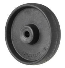 160х42х20-HT(ч) Колеса для колбасных рам, тележек для фарша - чебурашек (полиамид, до 170°С), черные